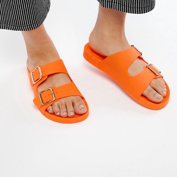 asos jelly flat sandals